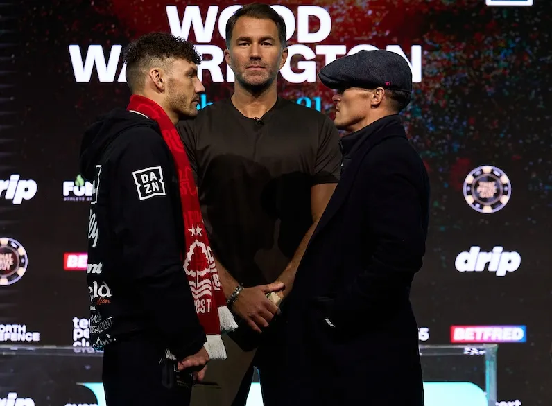 Leigh Wood and Josh Warrington discover mutual respect on eve of overdue grudge match