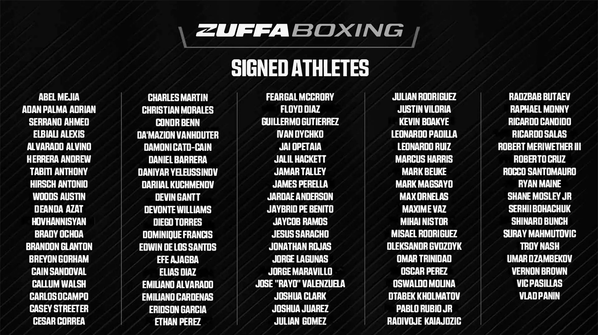 Shane Mosley Jnr, Feargal McCrory added to Zuffa Boxing’s growing roster