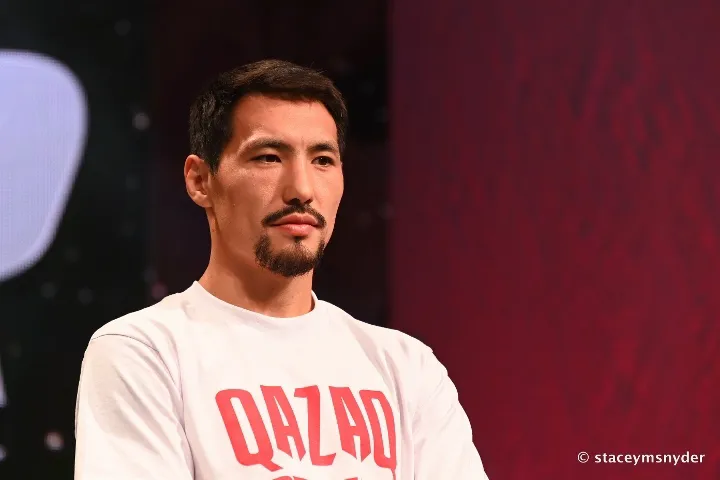 Janibek Alimkhanuly’s WBO middleweight title reign suspended one year