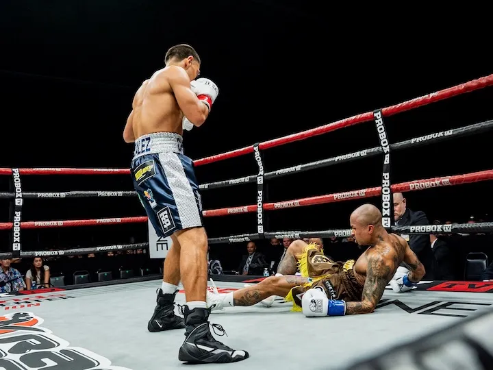 Chopped down: Albert Gonzalez wastes no time in latest stoppage
