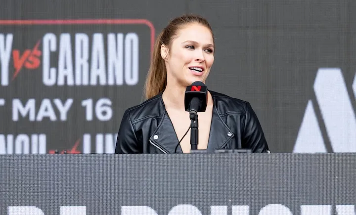 Ronda Rousey interrupts Carano camp to campaign for new California fighters' pension fund bill