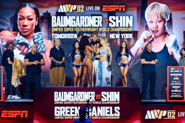 Alycia Baumgardner, Bo Mi Re Shin make weight for Friday title bout