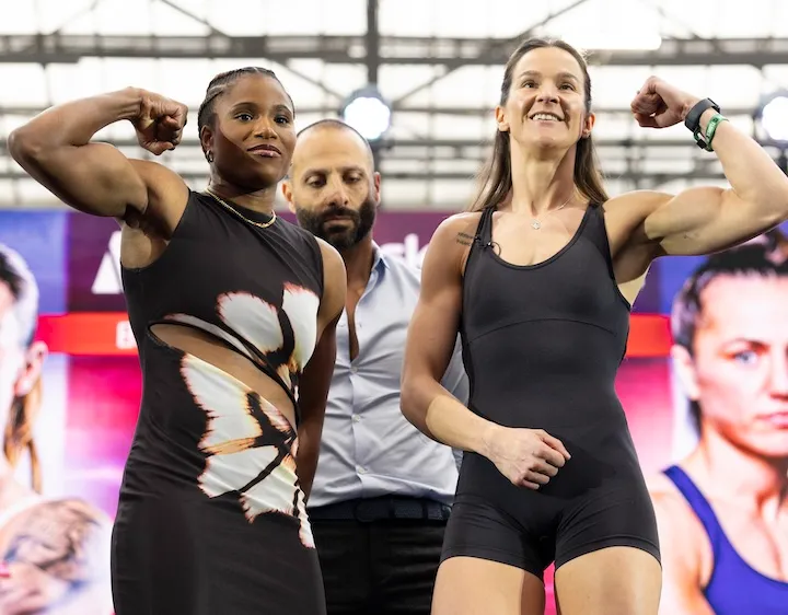 Caroline Dubois and Terri Harper make weight ahead of lightweight fight