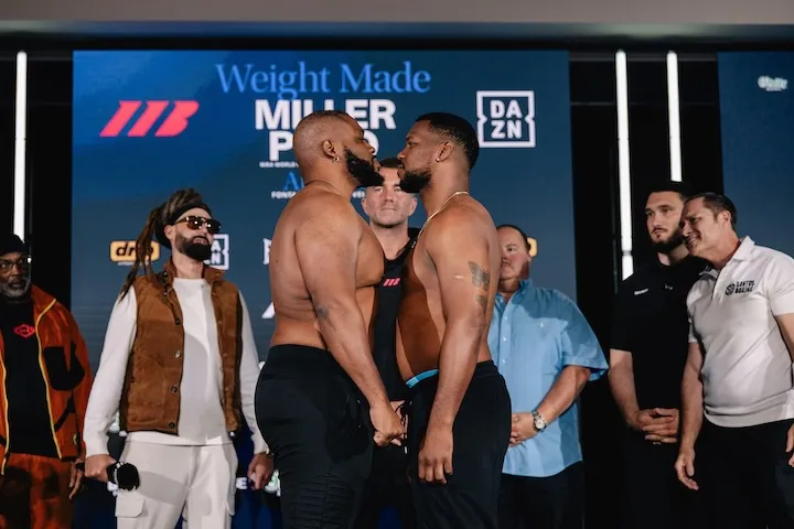 Jarrell Miller outweighs Lenier Pero by more than 50lbs at weigh-in
