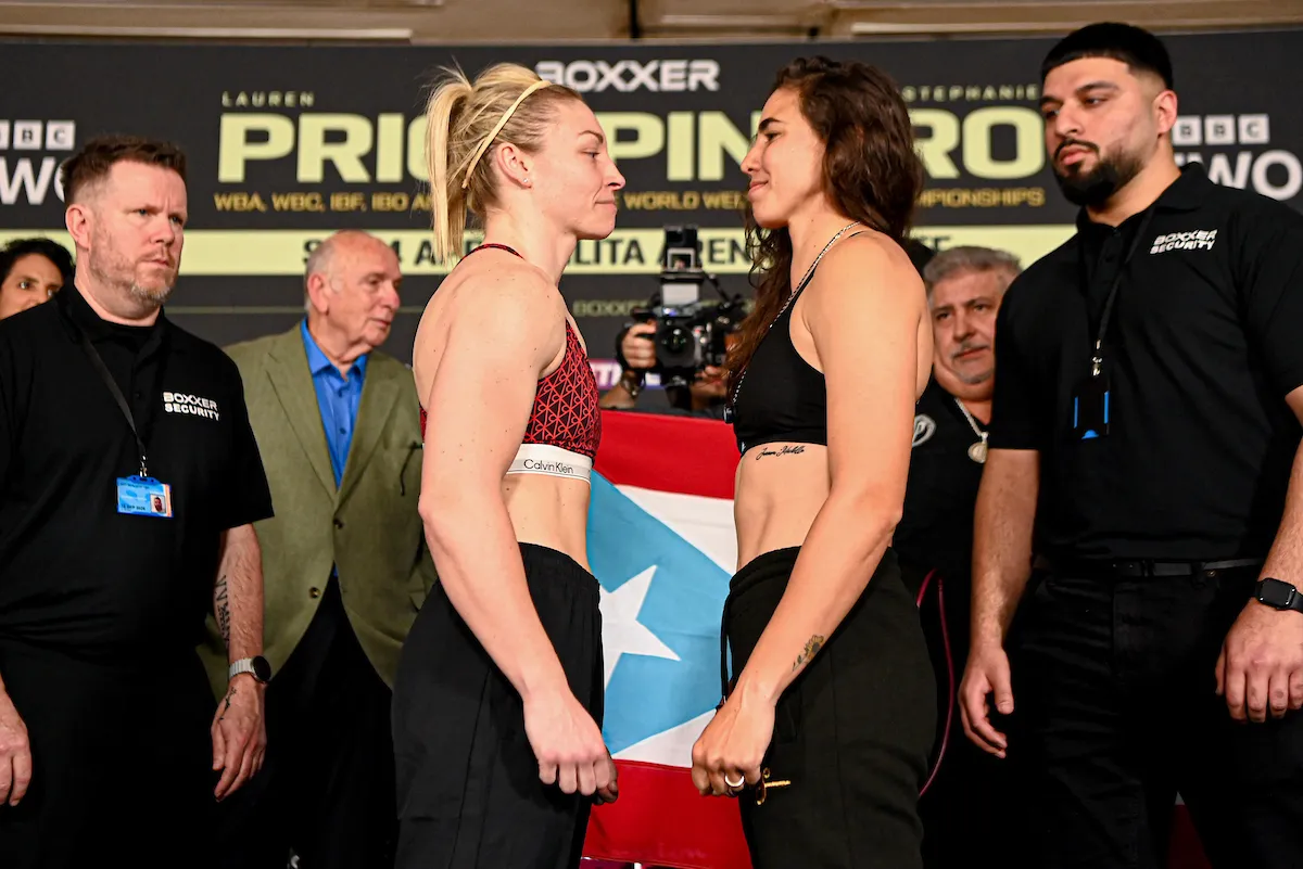 Lauren Price narrowly outweighed by welterweight challenger Stephanie Pineiro