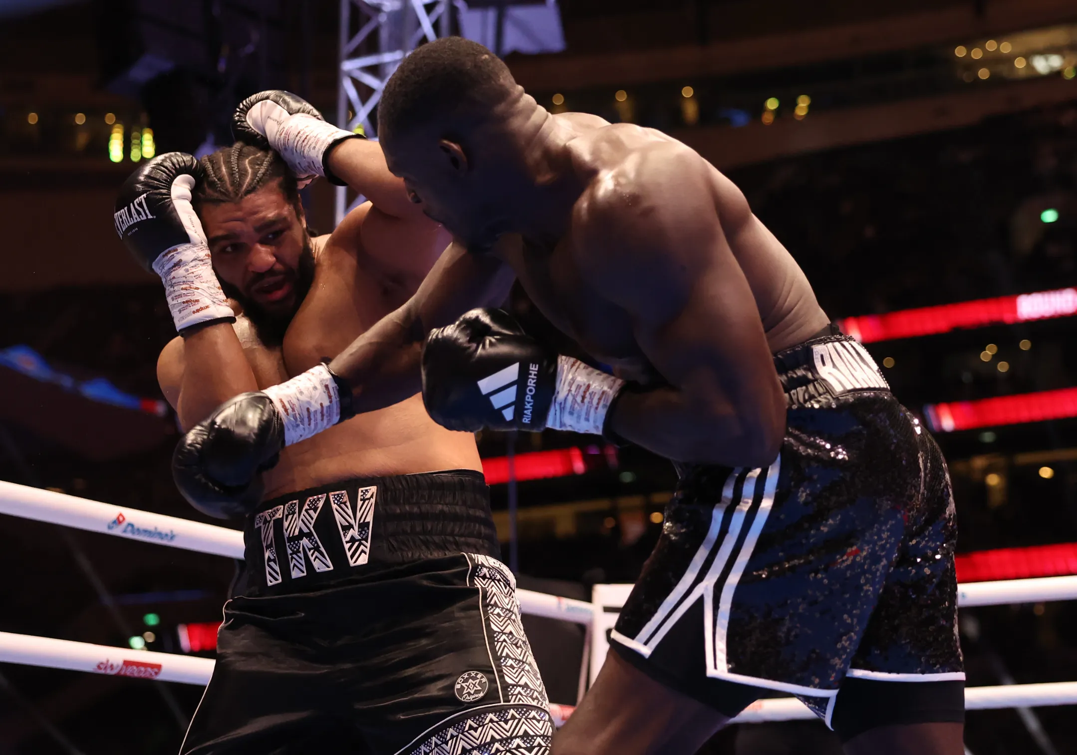 Richard Riakporhe wins British heavyweight title by stopping Jeamie Tshikeva