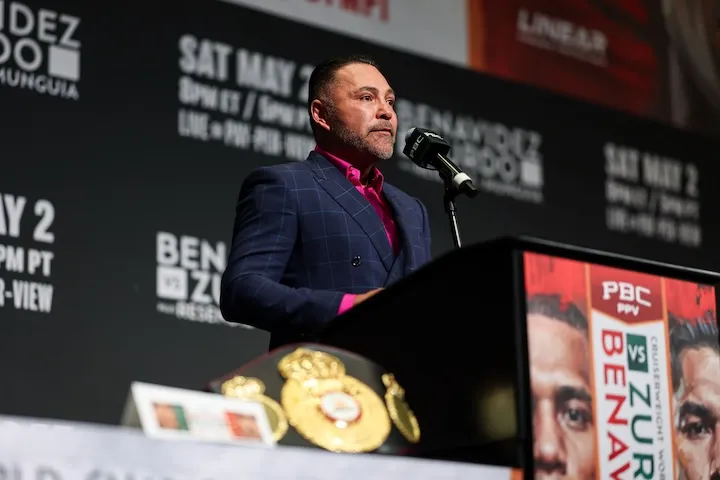 Oscar De La Hoya says he's working to 'patch things up' with Vergil Ortiz Jnr