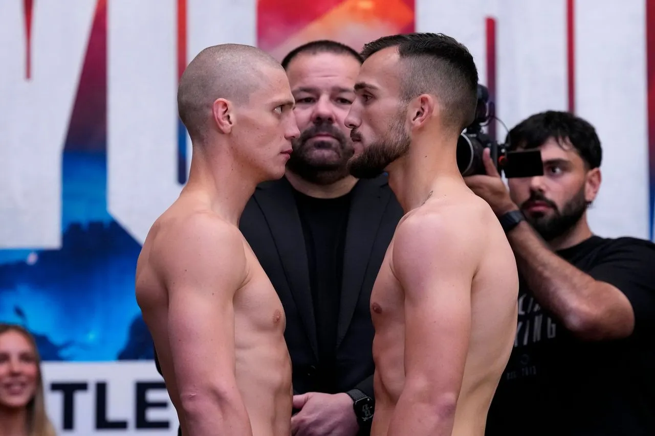 Ritualistic: Nikita Tszyu has shaved his head and is ready for Oscar Diaz