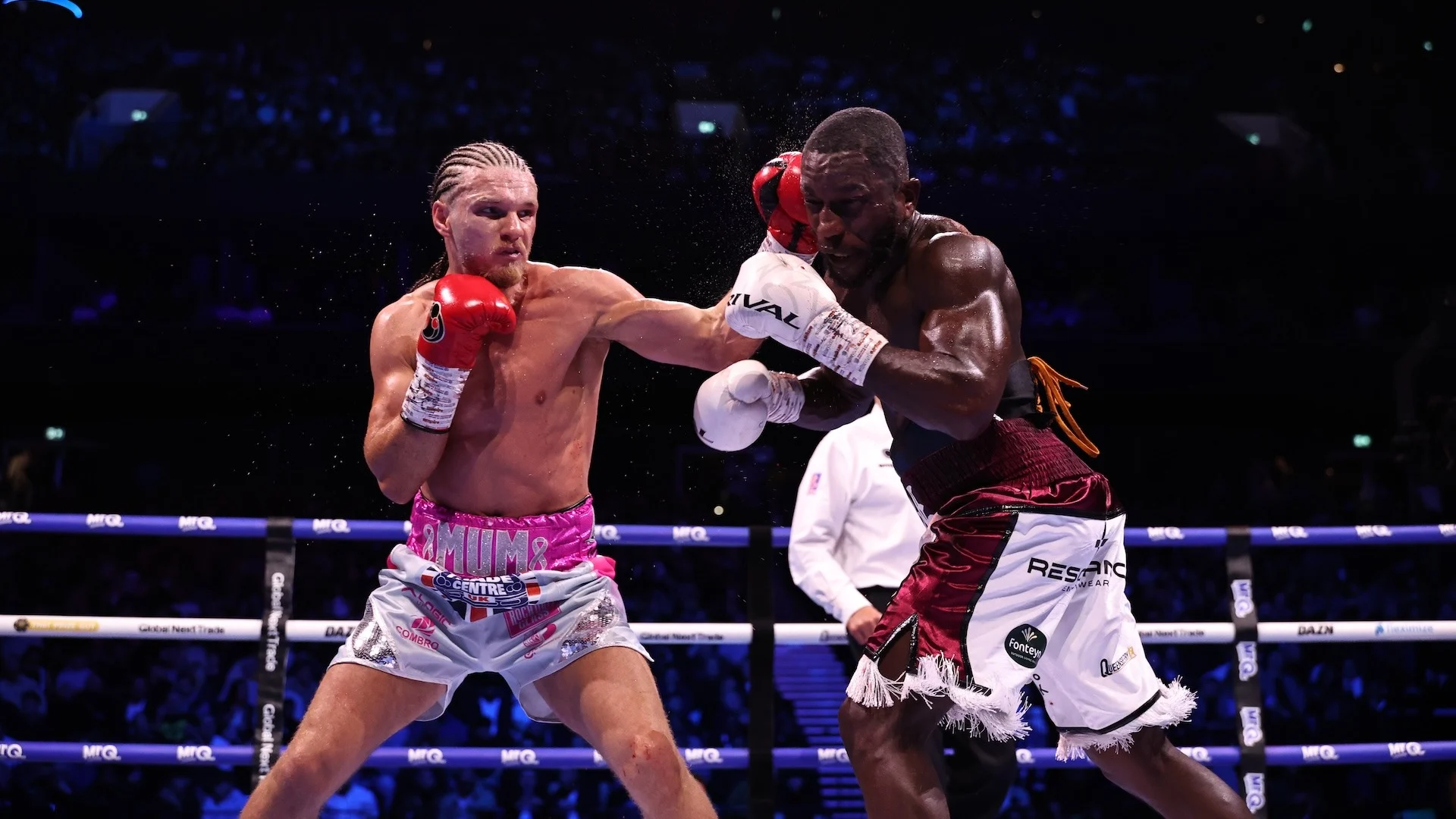 Jack Rafferty slices through Ekow Essuman, stops him in six