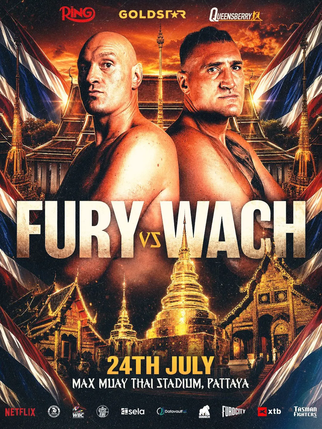 Tyson Fury will fight Marius Wach, 46, in Thailand on July 24