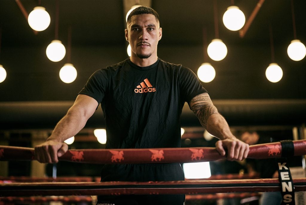 Jai Opetaia during Media workouts in London ahead of his fight with Jordan Thompson