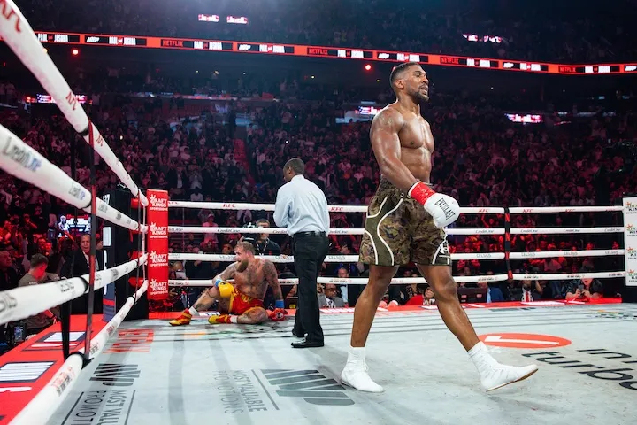 Jake Paul on Anthony Joshua: ‘I probably won’t fight an Olympic gold medalist again’