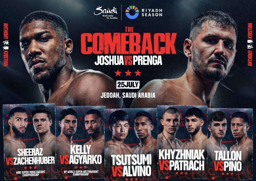 AJ-Prenga promotional poster for 'The Comeback' in Jeddah