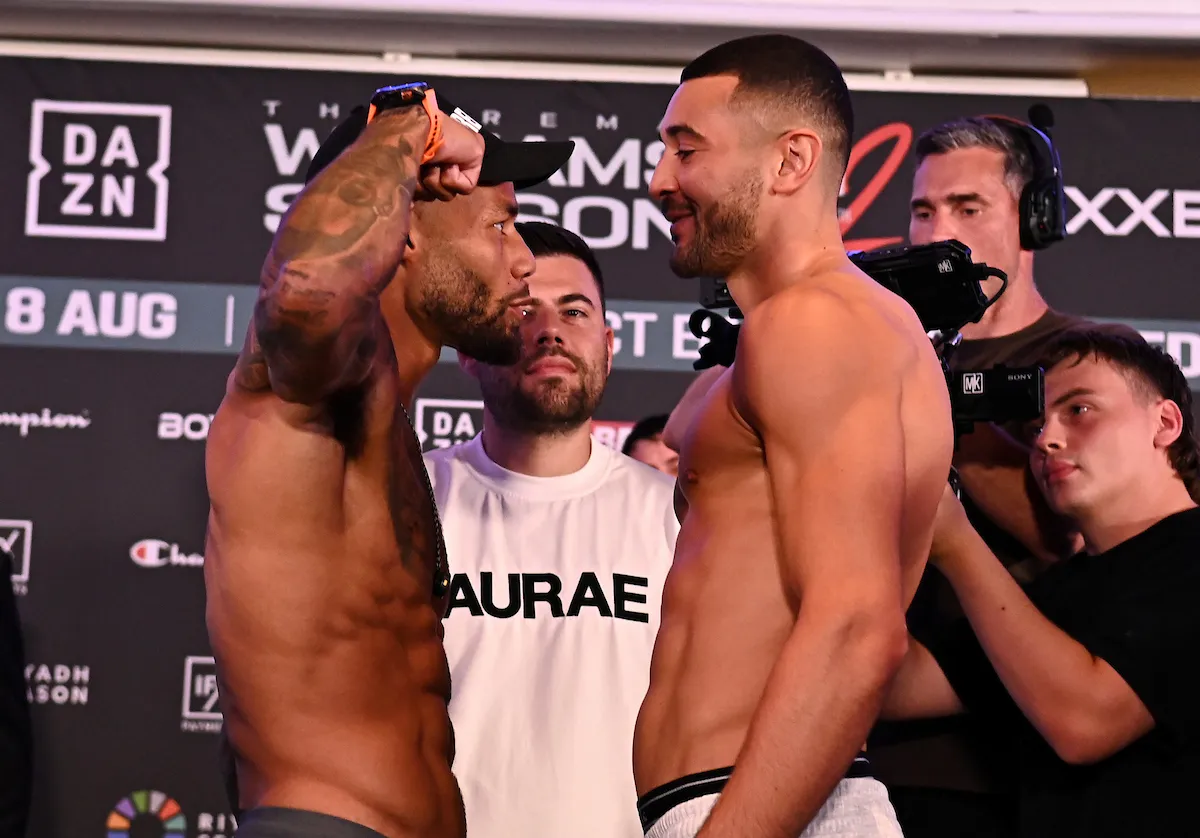 Troy Williamson and Callum Simpson make weight for rematch