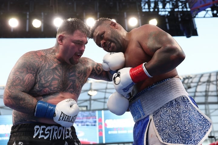 Andy Ruiz, after losing weight, dreams of an Anthony Joshua 'eight-pack'