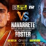 Navarrete-Foster Unification Official for October 24