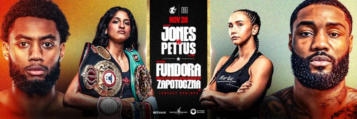 Amari Jones, Gabriela Fundora Featured On Golden Boy Card Nov. 20